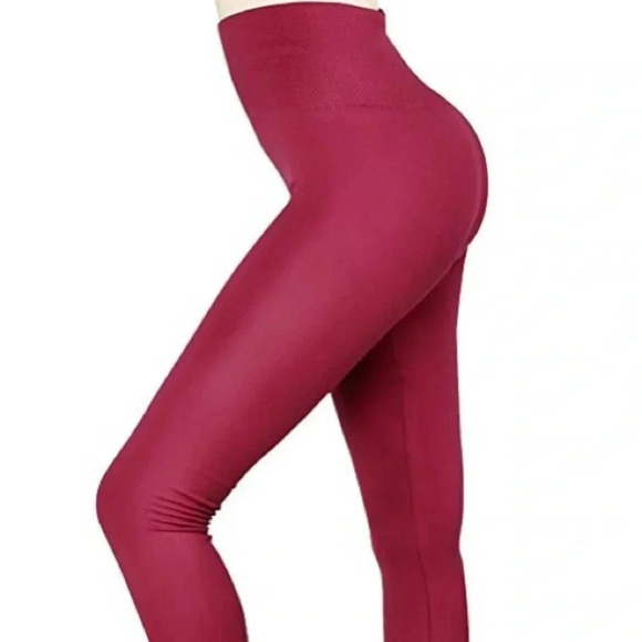 NEW With Out Tags High Waisted Fleece Lined leggings OS - Picture 2 of 5